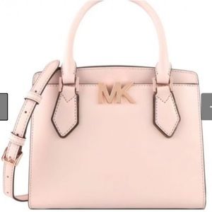 Michael Kors Mott Medium Messenger Convertible Crossbody 35T0ROXM2L powder blush